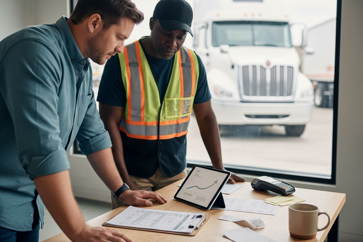 How can my trucking company improve approval odds for a merchant cash advance?